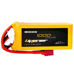 Liperior 1000mAh 3S 35C 11.1V Lipo Battery With T-Connector