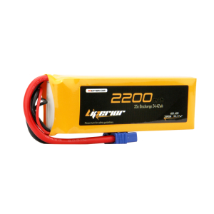 Liperior 2200mAh 3S 35C 11.1V Lipo Battery With EC3 Plug