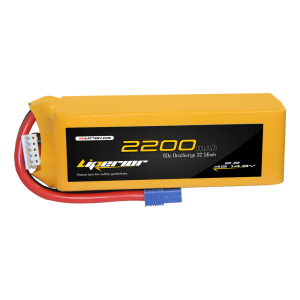 Liperior 2200mAh 4S 60C 14.8V Lipo Battery With EC3 Plug