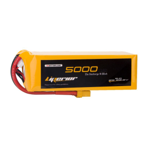 Liperior 5000mAh 6S 35C 22.2V Lipo Battery With XT90 Plug