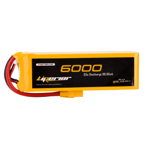 Liperior 6000mAh 4S 65C 14.8V Lipo Battery With XT90 Plug