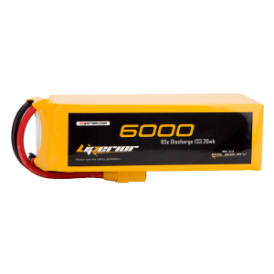 Liperior 6000mAh 6S 65C 22.2V Lipo Battery With XT90 Plug