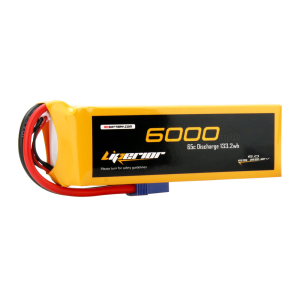 Liperior 6000mAh 6S 65C 22.2V Lipo Battery With EC5 Plug RCBattery.com