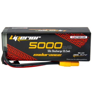 Liperior Endurance 5000mAh 3S 50C 11.1V Hardcase Lipo Battery With XT90-S Plug