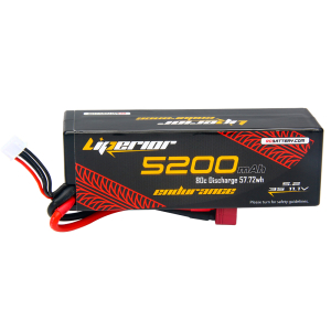 Liperior Endurance 5200mAh 3S 80C 11.1V Hardcase Lipo Battery With T-Connector
