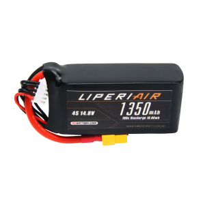 LiperiAir 1350mAh 4S 100C 14.8V Lipo Battery With XT60 Plug