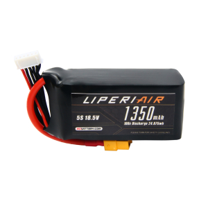 LiperiAir 1350mAh 5S 100C 18.5V Lipo Battery With XT60 Plug